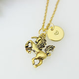 Gold Unicorn Charm Necklace, Gold Unicorn Charm, Unicorn Charm, Unicorn Lover Gift, Fantasy Jewelry, Personalized Gift, Christmas Gift, N499