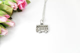 Best Christmas Gift, Double Decker Bus Necklace, Bus Charm, Double Decker Bus Jewelry, Bus Gift, Personalized Gift, Christmas Gift, N528