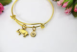 Pig Bracelet, Gold Pig Charm, Animal Charm, Farmer Gift, 4H Gift, Pig Farm Gift, Pet Gift, Christmas Gift, New Year Gift, Personalized, B302