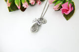 Pineapple Necklace, Silver Pineapple Charm Necklace, Pineapple Charm, Ananas Charm, Fruit Charm, Tropical Charm, Personalized Gift, N805