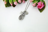 Pineapple Necklace, Silver Pineapple Charm Necklace, Pineapple Charm, Ananas Charm, Fruit Charm, Tropical Charm, Personalized Gift, N805