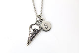 Silver Ice cream Cone Charm Necklace, Sweet Treat Charm, Food Charm, Foodie Gift, Personalized Gift, N814