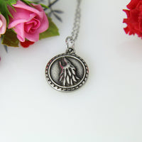 Wolf Necklace, Silver Stainless Steel Wolf Pendant Necklace, Wolf Charm, Wild Animal Charm, Teen Gift, Christmas Gift, New Year Gift, N387