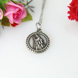 Wolf Necklace, Silver Stainless Steel Wolf Pendant Necklace, Wolf Charm, Wild Animal Charm, Teen Gift, Christmas Gift, New Year Gift, N387