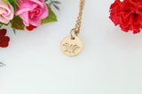 Rose Gold Lotus Necklace, Stainless Steel Lotus Charm Necklace, Lotus Charm, Yoga Yogi Gift, Christmas Gift, New Year Gift, N395