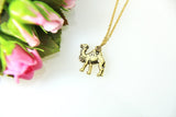 Camel Necklace, Gold Camel Charm, Animal Charm, Zoo Animal Charm, Egypt Charm, Africa Animal Charm, Zookeeper Gift, Christmas Gift, N404