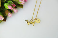 Dachshund Necklace, Gold  Dachshund Charm Necklace,  Dachshund Dog Charm Jewelry, Pet Gift, Personalized Gift, Christmas Gift, N488