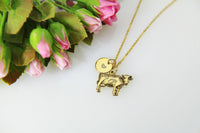 Cow Necklace, Gold Cow Charm Necklace, Farmer Necklace, Calf Charm, Animal Charm, Farmers Gift, Pet Gift, Christmas Gift, N490