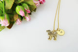 Gold Portuguese Water Dog Charm Necklace, Gold Dog Charm, Dog Charm, Animal Charm, Pet Gift, Personalized Gift, Christmas Gift, N502