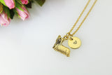 Gold Yorkshire Terrier Dog Charm Necklace, Yorkshire Terrier Dog Charm, Animal Charm, Pet Gift, Personalized Gift, Christmas Gift, N503