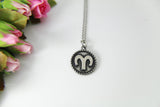Stainless Steel Aries Charm Necklace, Aries Charm,  Aries Jewelry, Aries Gift, Personalized Gift, Christmas Gift, N519