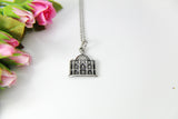 Best Christmas Gift, Stainless Steel Building Charm Necklace, Building Jewelry, Personalized Gift, Christmas Gift, N531