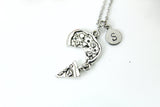 Silver Pizza Charm Necklace, Pizza Charm, Pizza Jewelry, Pizza Slice Charm, Food Charm, Personalized Gift, Christmas Gift, N773
