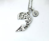 Silver Pizza Charm Necklace, Pizza Charm, Pizza Jewelry, Pizza Slice Charm, Food Charm, Personalized Gift, Christmas Gift, N773