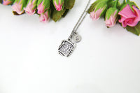 Silver Sandwich Charm Necklace, Sandwich Charm, Grilled Cheese Necklace, Food Jewelry, Foodie Gift, N799