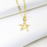 Star Necklace, Gold Star Necklace, Tiny Star Charm, Mothers Day Gift, Dainty Necklace, Delicate Minimal, Best Friend Gift Sister Gift G064