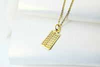 Gold Abacus Necklace, BN5196