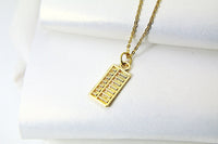 Gold Abacus Necklace, BN5196