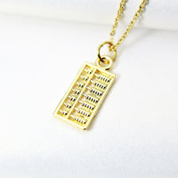 Gold Abacus Necklace, BN5196