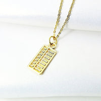 Gold Abacus Necklace, BN5196