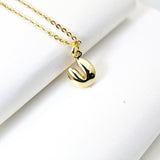 Fortune Cookie Necklace, Gold Cookie Necklace, Dainty Necklace, Delicate, Daughter Mothers Gift, Sister Gift, Best Friend Gift, G089