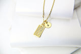 Gold Abacus Necklace, AN5196