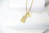 Gold Abacus Necklace, AN5196