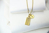 Gold Abacus Necklace, AN5196