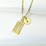 Gold Abacus Necklace, AN5196