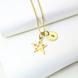 Star Necklace, Gold Star Necklace, Tiny Star Charm, Dainty Necklace, Personalized Gift, Best Friend Gift, Girlfriend Gift, Sister Gift, G151