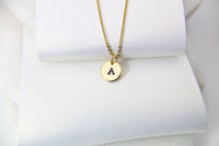 Initial Necklace, 18K Real Gold Plated Letter Charm, Dainty Necklace, Personalized Gift, Best Friend Gift, Girlfriend Gift, Sister Gift G172