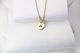 Initial Necklace, 18K Real Gold Plated Letter Charm, Dainty Necklace, Personalized Gift, Best Friend Gift, Girlfriend Gift, Sister Gift G172
