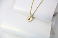 Initial Necklace, 18K Real Gold Plated Letter Charm, Dainty Necklace, Personalized Gift, Best Friend Gift, Girlfriend Gift, Sister Gift G172