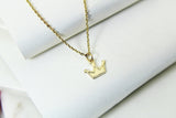 Princess Necklace, Gold Crown Charm, Girl Gift, Dainty Necklace, Delicate Minimal, Sister Gift, G046