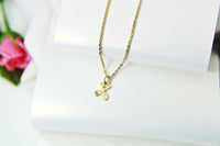 Fork Necklace, TINY Gold Fork Necklace, Dainty Necklace, Delicate Minimal Necklace, Mother's Day Gift, Sister Gift, G051