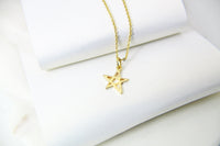 Star Necklace, Gold Star Necklace, Tiny Star Charm, Mothers Day Gift, Dainty Necklace, Delicate Minimal, Best Friend Gift Sister Gift G064