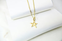 Star Necklace, Gold Star Necklace, Tiny Star Charm, Mothers Day Gift, Dainty Necklace, Delicate Minimal, Best Friend Gift Sister Gift G064