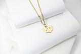 TINY Cute Gold Dinosaur Necklace, Dainty Necklace, N4977