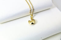 Fortune Cookie Necklace, Gold Cookie Necklace, Dainty Necklace, Delicate, Daughter Mothers Gift, Sister Gift, Best Friend Gift, G089