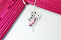 Ballet Charm Necklace, Dance Necklace, Ballet Charm, Dance Charm, Ballet Gift, Dance School Gift, Ballet School Gift, Ballet Gift N224