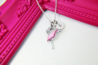 Ballet Charm Necklace, Dance Necklace, Ballet Charm, Dance Charm, Ballet Gift, Dance School Gift, Ballet School Gift, Ballet Gift N224