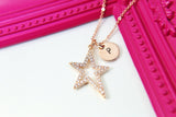 Best Christmas Gift for Sister, Girlfriend, Best Friend, Daughter, Mom, Aunt, Rose Gold North Star Necklace, Navigation Gift, N2978