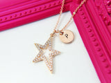 Best Christmas Gift for Sister, Girlfriend, Best Friend, Daughter, Mom, Aunt, Rose Gold North Star Necklace, Navigation Gift, N2978