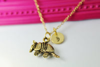 Armadillo Necklace, Animal Charm, N471