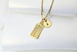 Gold Abacus Necklace, AN5196