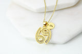 Cancer Necklace, Constellation Cancer Jewelry, Zodiac Sign Cancer Gift, CZ Diamond Jewelry, Dainty Necklace, Personalized Gift, G188