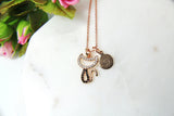 Rose Gold Cat Charm Necklace, Cat Necklace, Cat Charm, Animal Charm, Pet Gift, CZ Diamond Jewelry, Dainty Necklace, Personalized Gift, RG063