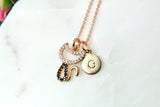 Rose Gold Cat Charm Necklace, Cat Necklace, Cat Charm, Animal Charm, Pet Gift, CZ Diamond Jewelry, Dainty Necklace, Personalized Gift, RG063