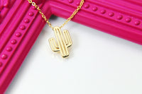 Cactus Necklace, Gold Cactus Necklace, Mini Cacti, Delicate Minimal, Mothers Day Gift, Best Friend Gift, Sister Gift, G067
