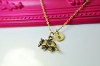 Armadillo Necklace, Animal Charm, N471